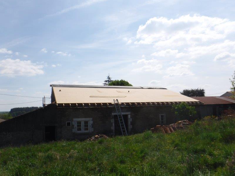 Isolation de toiture d'une longère vendéenne